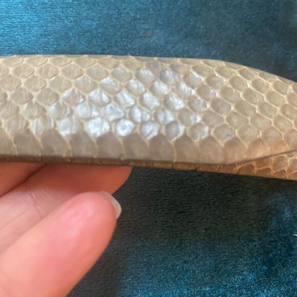 Austin Grey genuine snake skin belt, L 42 inch main image 5